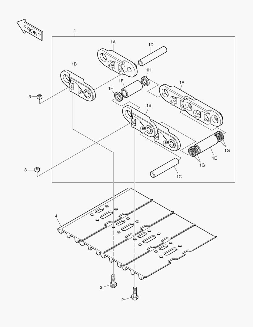 2151 TRACK SHOE ASS`Y-600G [10553~]