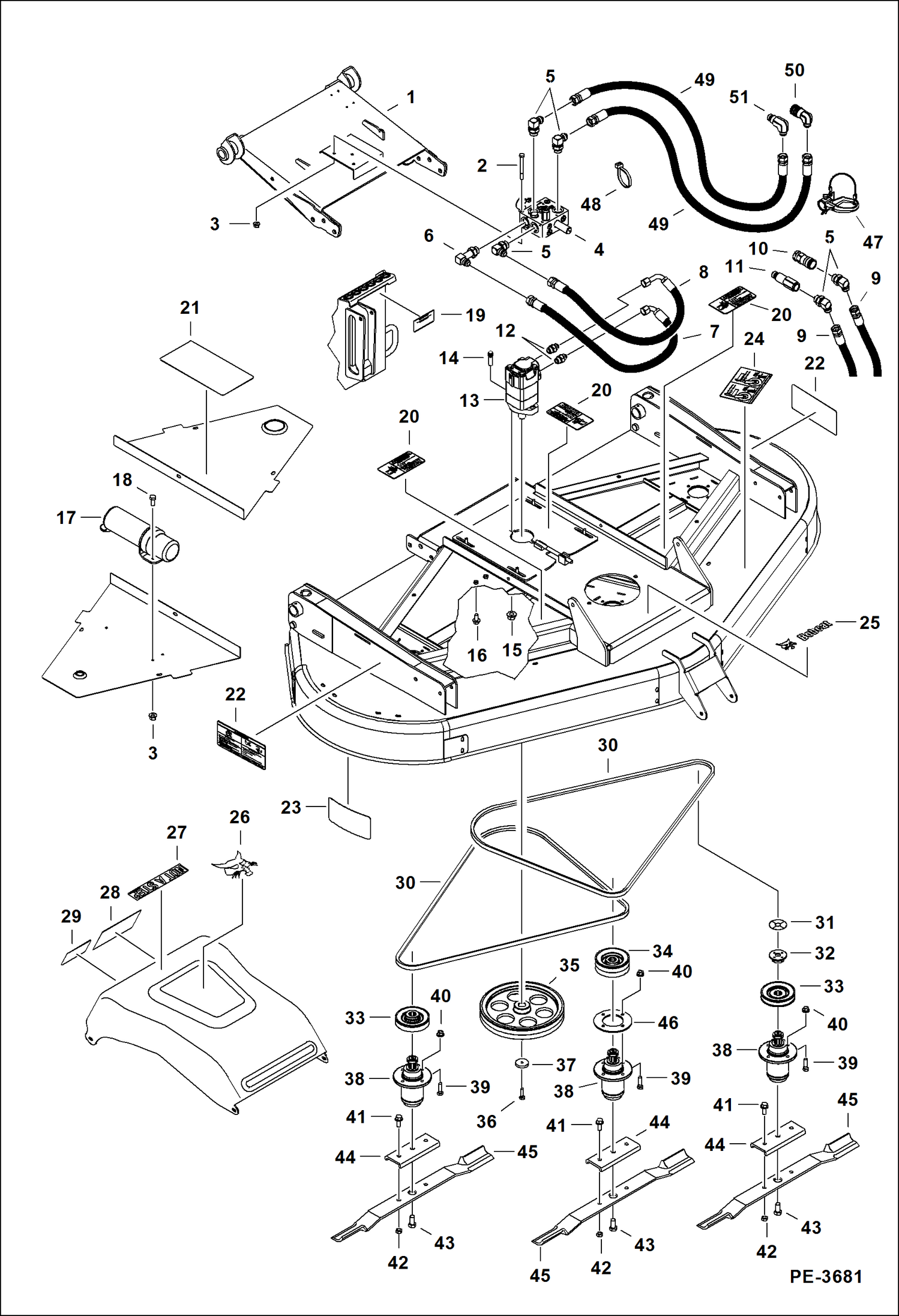 ГАЗОНОКОСИЛКА (ПРИВОД И ОТВАЛЫ) (72-- A8WB) (90-- A8SD)