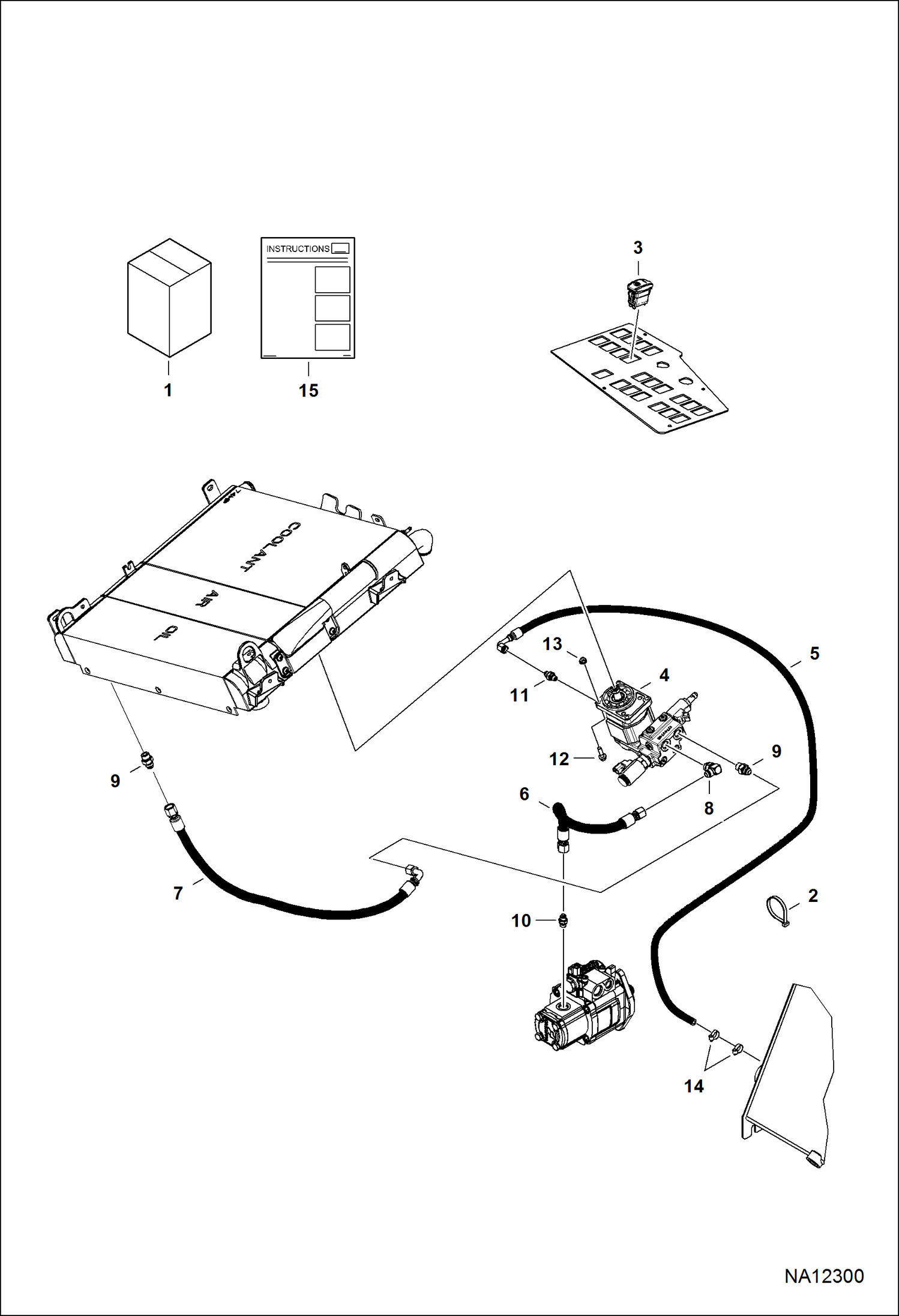 КОМПЛЕКТ ВЕНТИЛЯТОРА РАДИАТОРА
