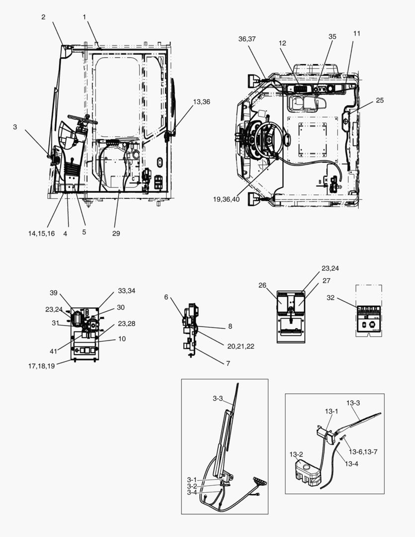 Спецтехника 6551 ELECTRIC ASSY CABIN MEC&RUS [10528~]