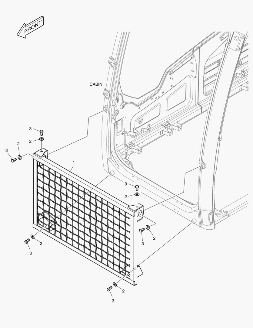 НИЖНЕЕ ОГРАЖДЕНИЕ КАБИНЫ