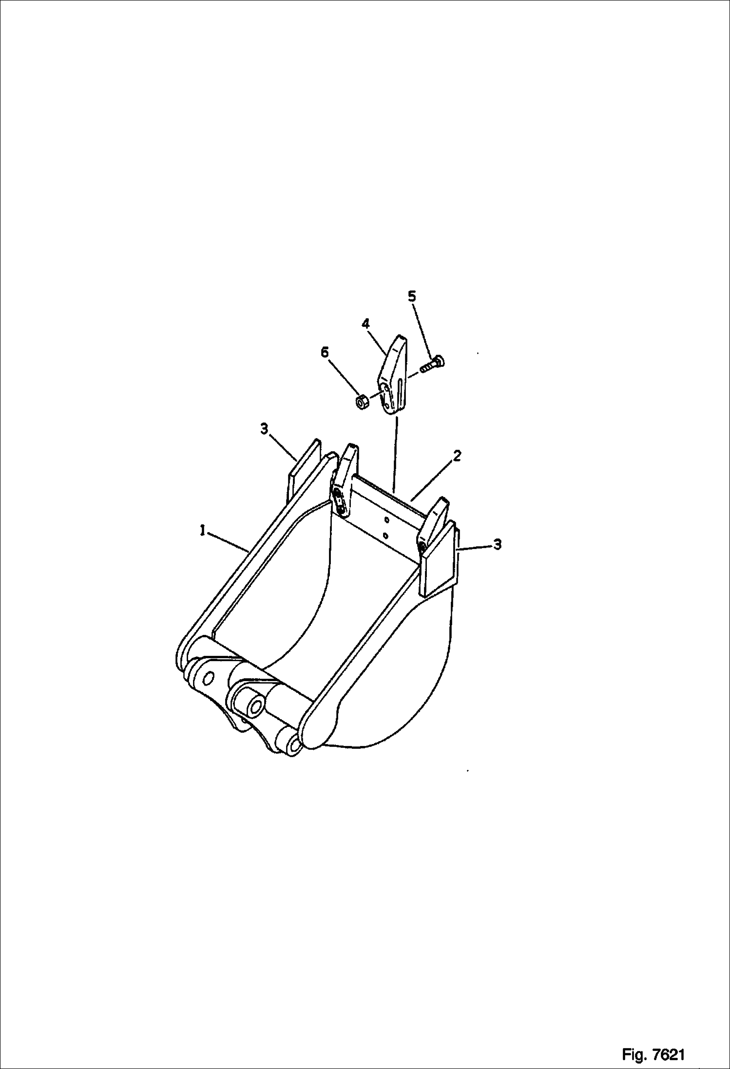 КОВШ (0.03 КУБИЧЕСКИХ МЕТРОВ) (МИНИ 0.05 КУБИЧЕСКИХ МЕТРОВ)(76) (250 ММ ШИРОКИЕ)