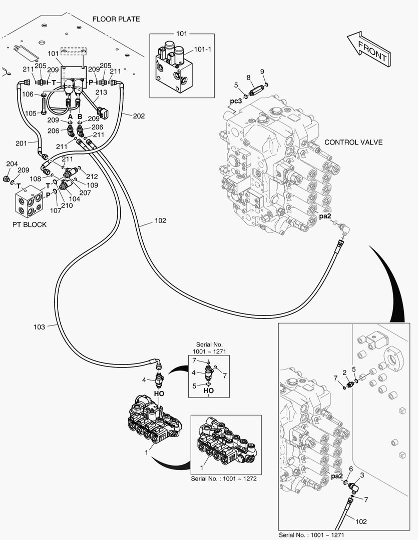 ТРУБОПРОВОД СЕРВОУПРАВЛЕНИЯ - 2 ПУТИ
