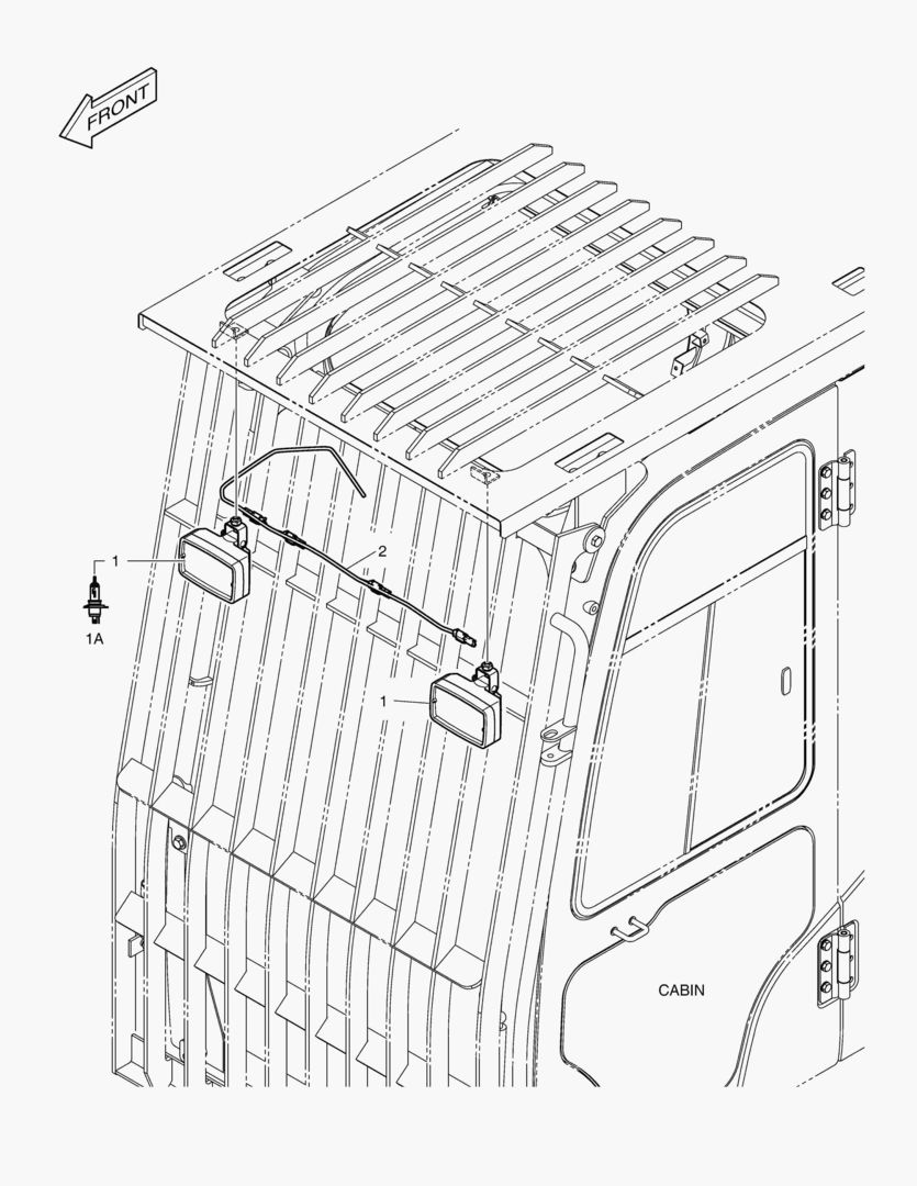РАБОЧАЯ ФАРА - 2 ЛАМПЫ(КОЖУХ)