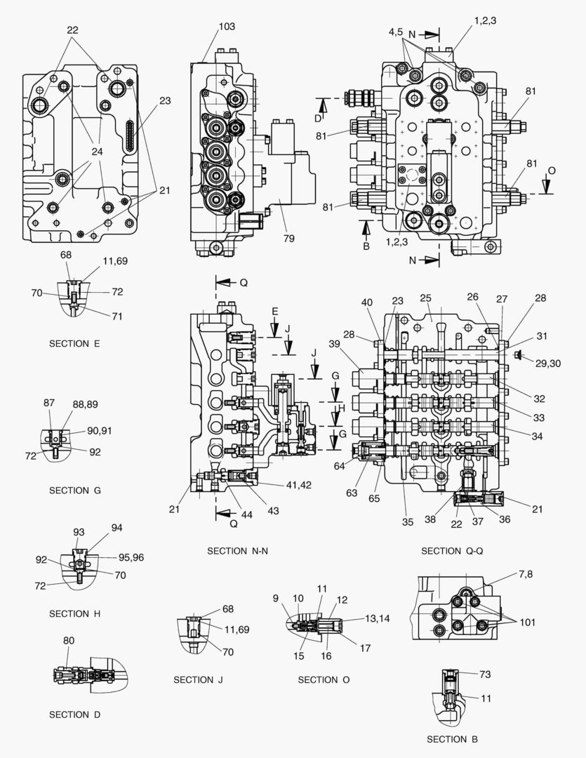 Спецтехника 7321 CONTROL VALVE-L.H. [347~466] - главное фото