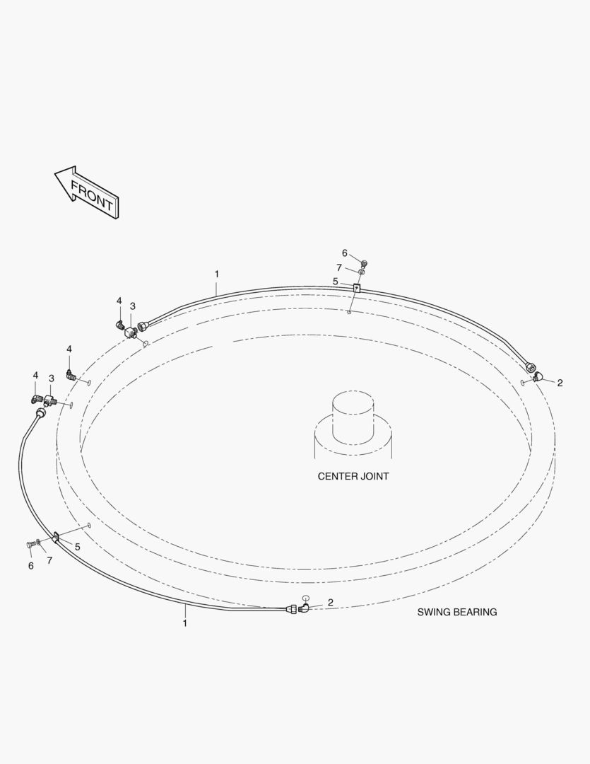 Схема ТРУБОПРОВОД СМАЗОЧНОЙ СИСТЕМЫ