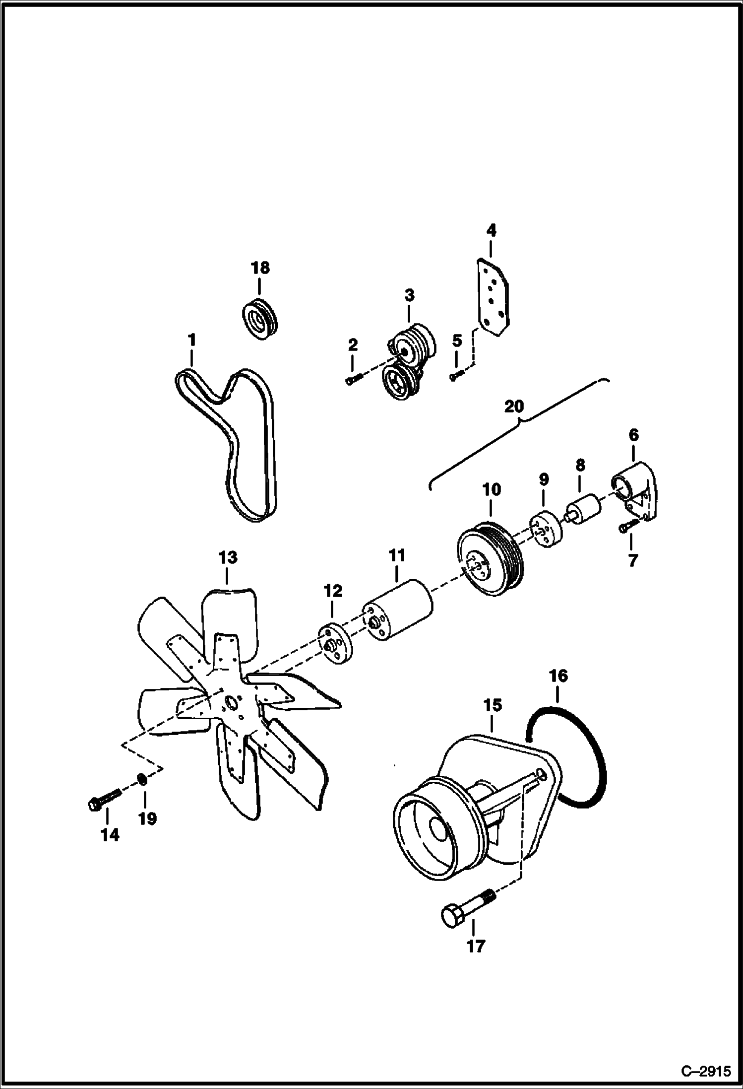 Схема ВОДЯНАЯ ПОМПА И ВЕНТИЛЯТОР