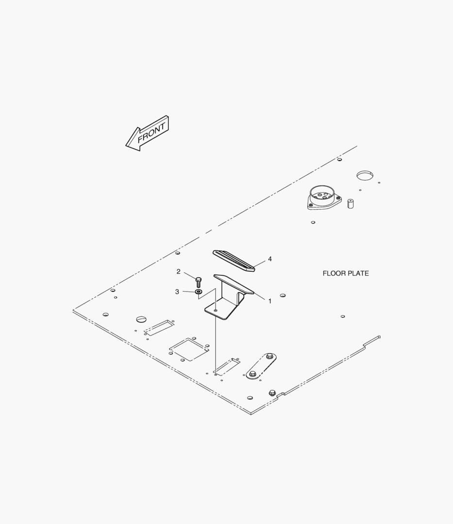 ПОДСТАВКА ДЛЯ НОГ - ЛЕВОСТОРОННИЙ
