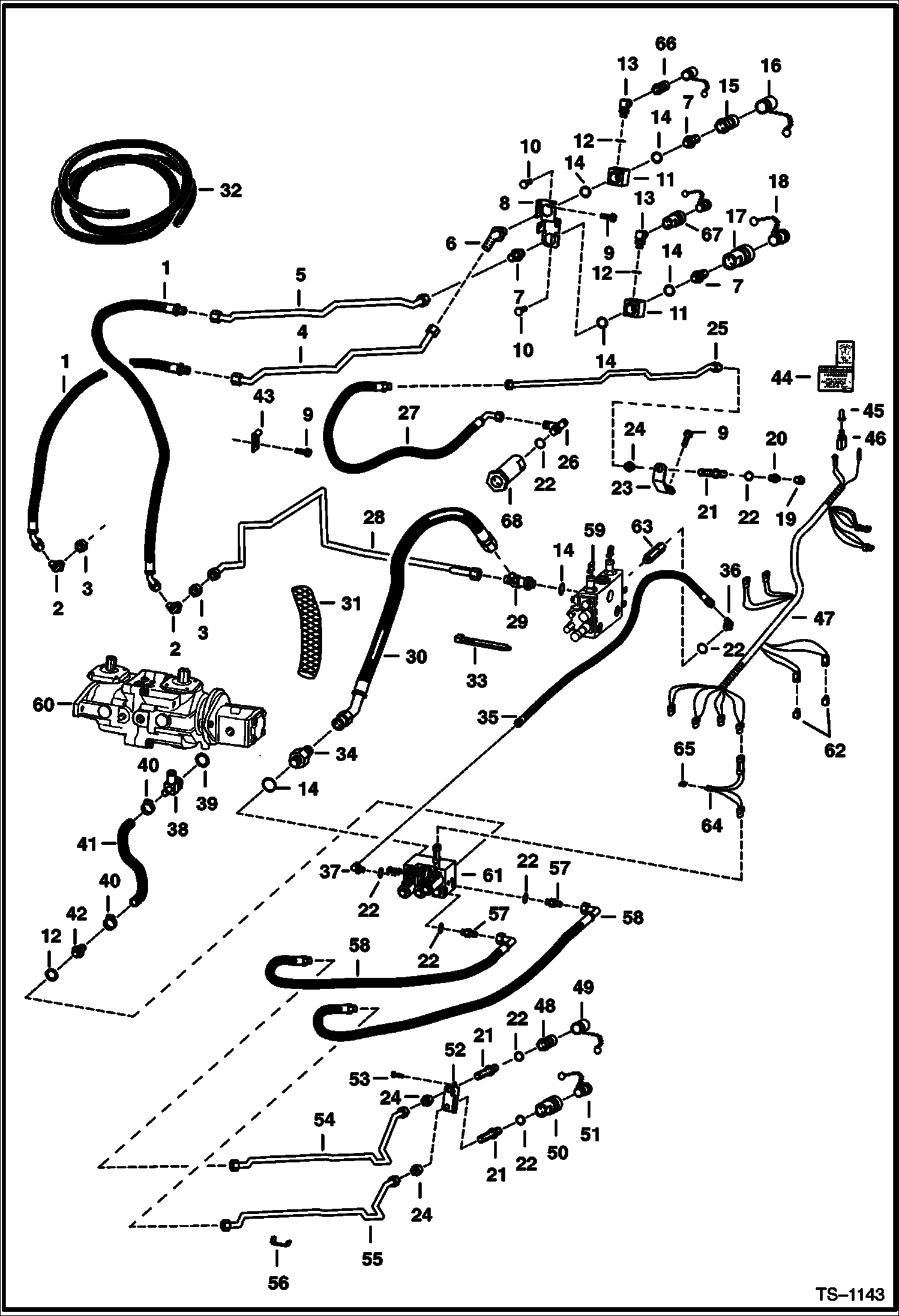 Схема ГИДРАВЛИКА ВЫСОКОГО ДАВЛЕНИЯ