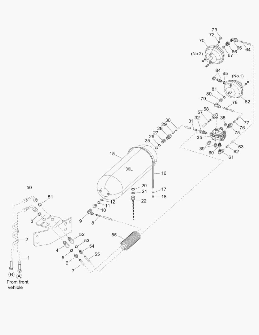 G044-7 REAR BRAKE CIRCUIT