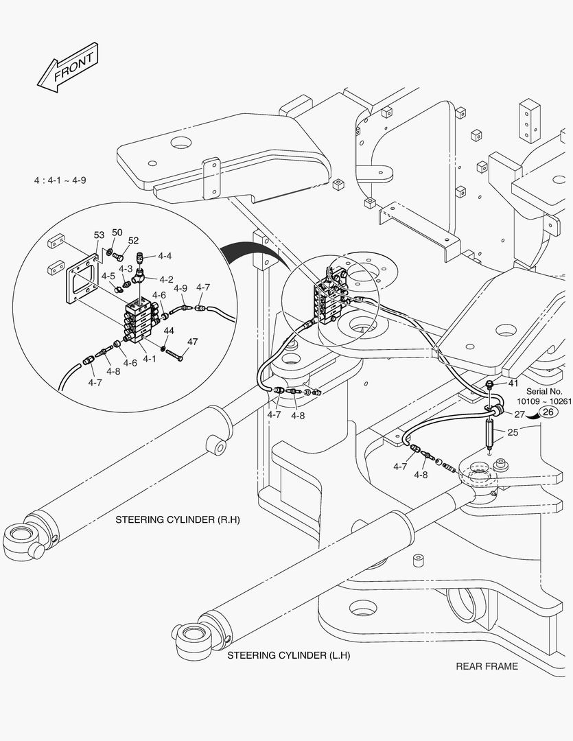 6050 LUBRICATION - FEEDER(REAR FRAME) [10109~]