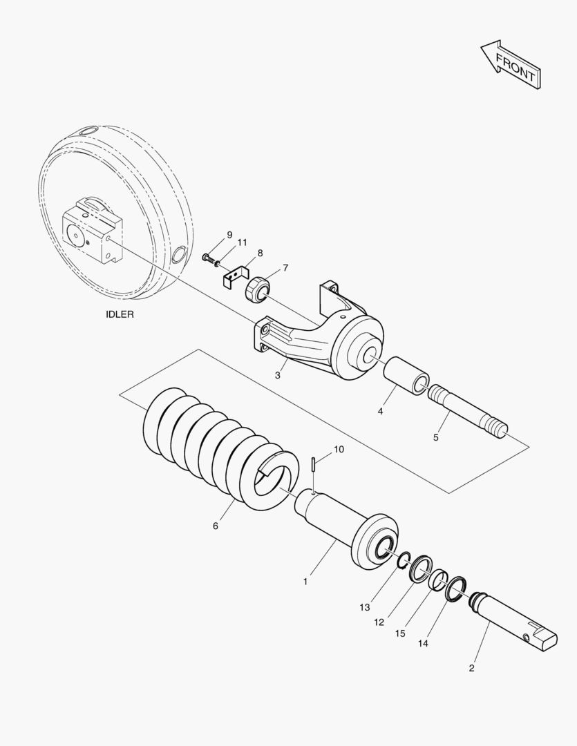 2220 TRACK SPRING(DX160LC-3)