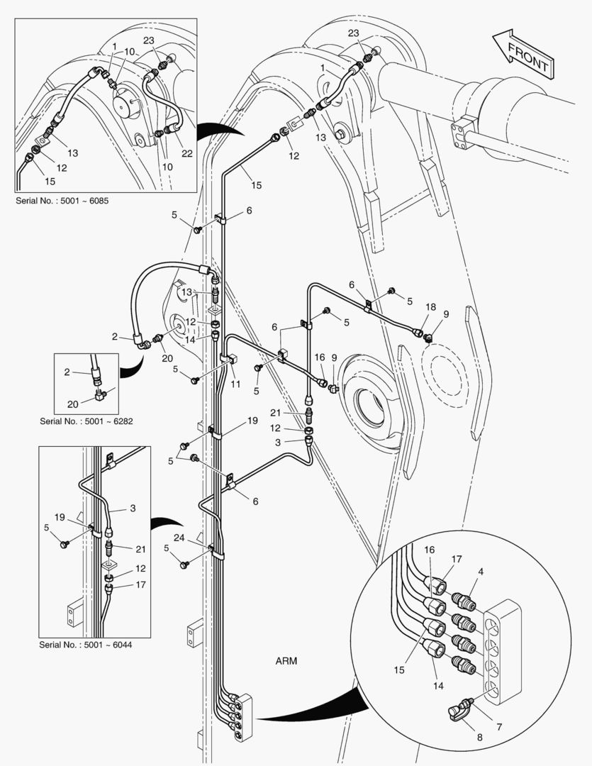 ТРУБОПРОВОД СМАЗОЧНОЙ СИСТЕМЫ -РУКОЯТЬ 3.2 м