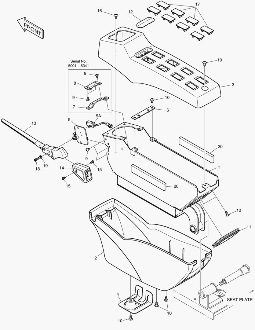 ПУЛЬТ УПРАВЛЕНИЯ - ЛЕВОСТОРОННИЙ