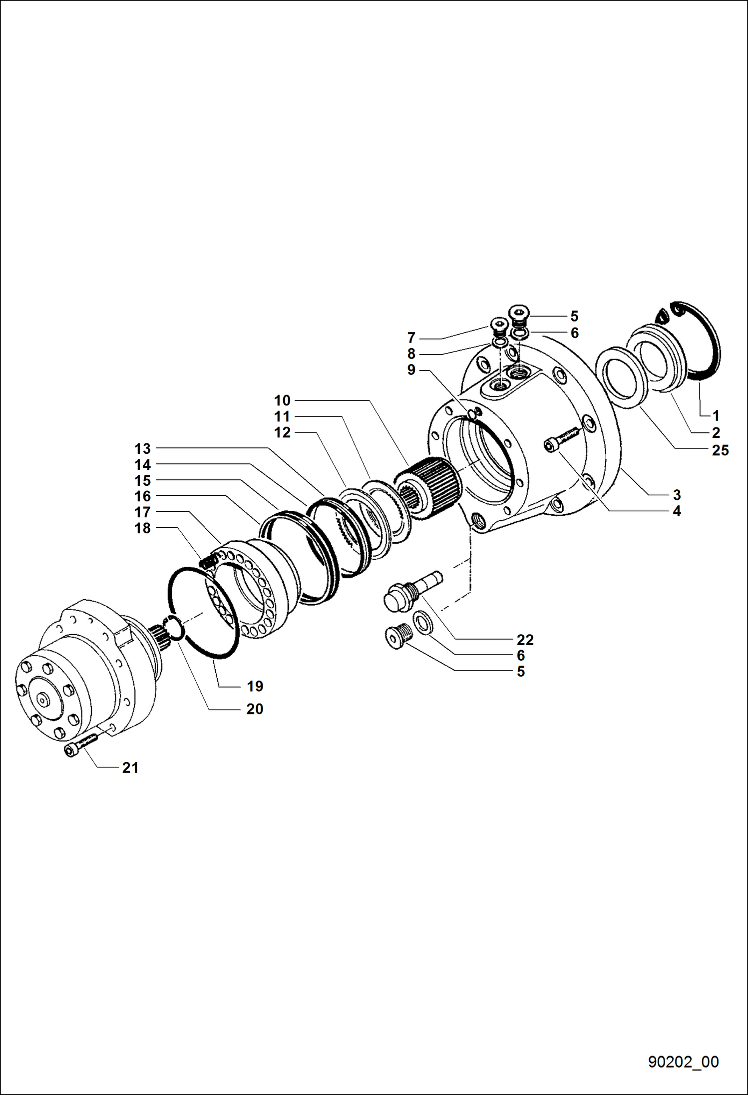 ПОНИЖАЮЩАЯ ПЕРЕДАЧА ВРАЩЕНИЯ БАШНИ - ТОРМОЗ