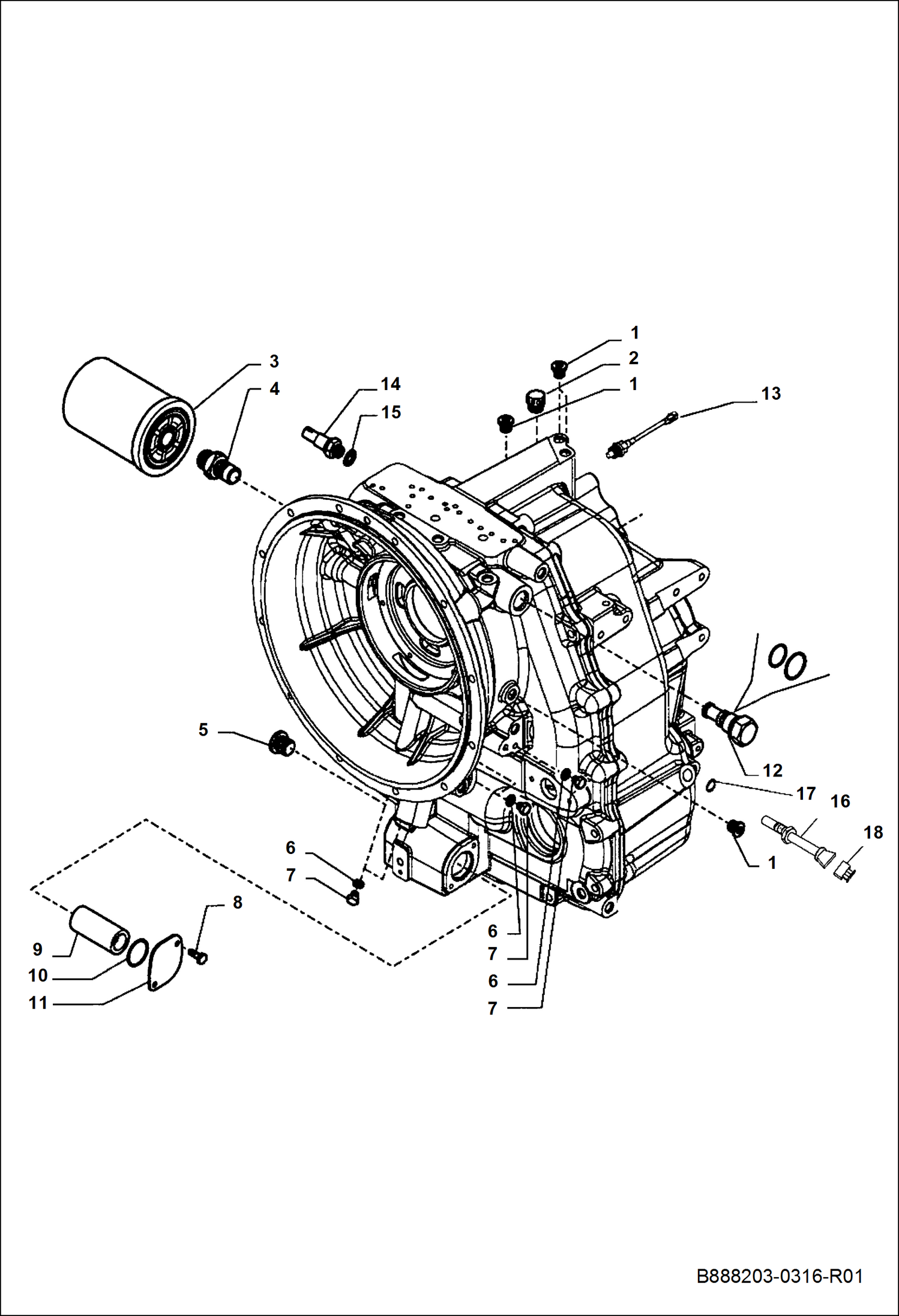 ТРАНСМИССИЯ - МАСЛЯНЫЙ ФИЛЬТРS И ЗАГЛУШКИ