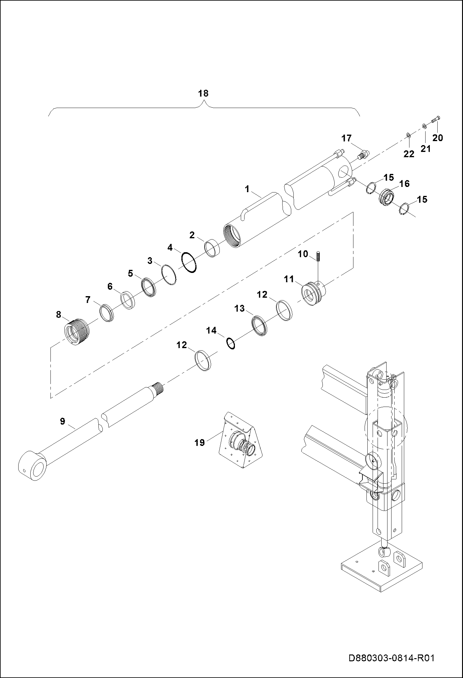 ЦИЛИНДР СТАБИЛИЗАТОРА