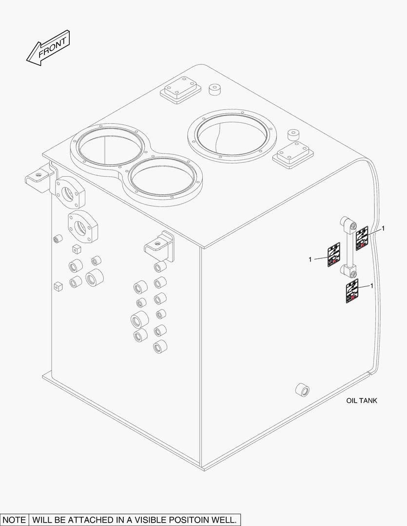 5360 DECAL - OIL CHECK (STANDARD TEMPERATURE)