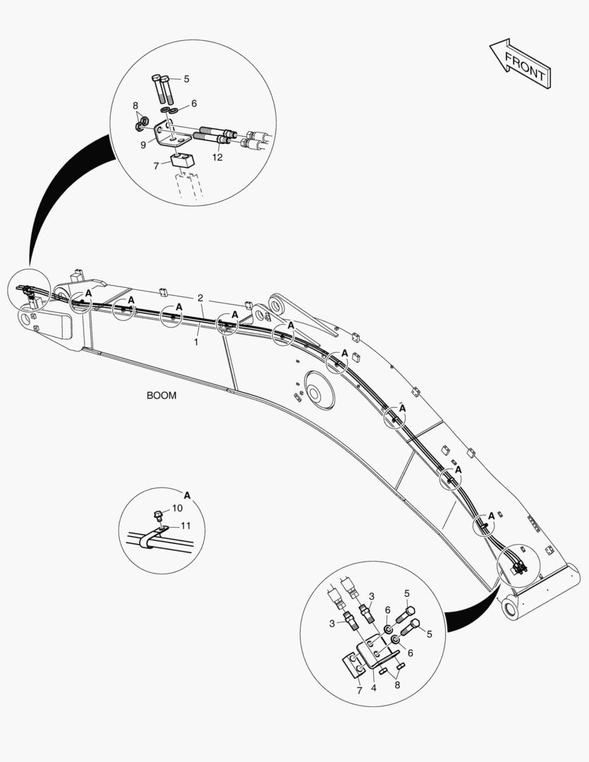 6170 BOOM PIPING - QUICK CLAMP