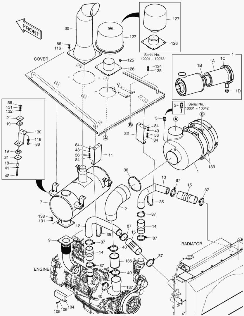1120 ENGINE MOUNTING(1) [10001~10082]
