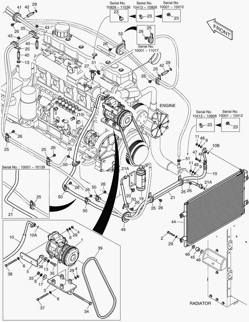 1550 AIRCONDITIONER - CHASSIS [10001~11092]