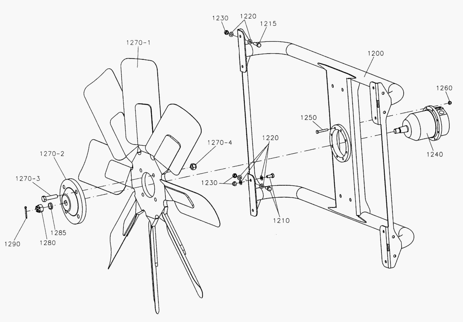 G040-10 FAN BEAM ASS`Y