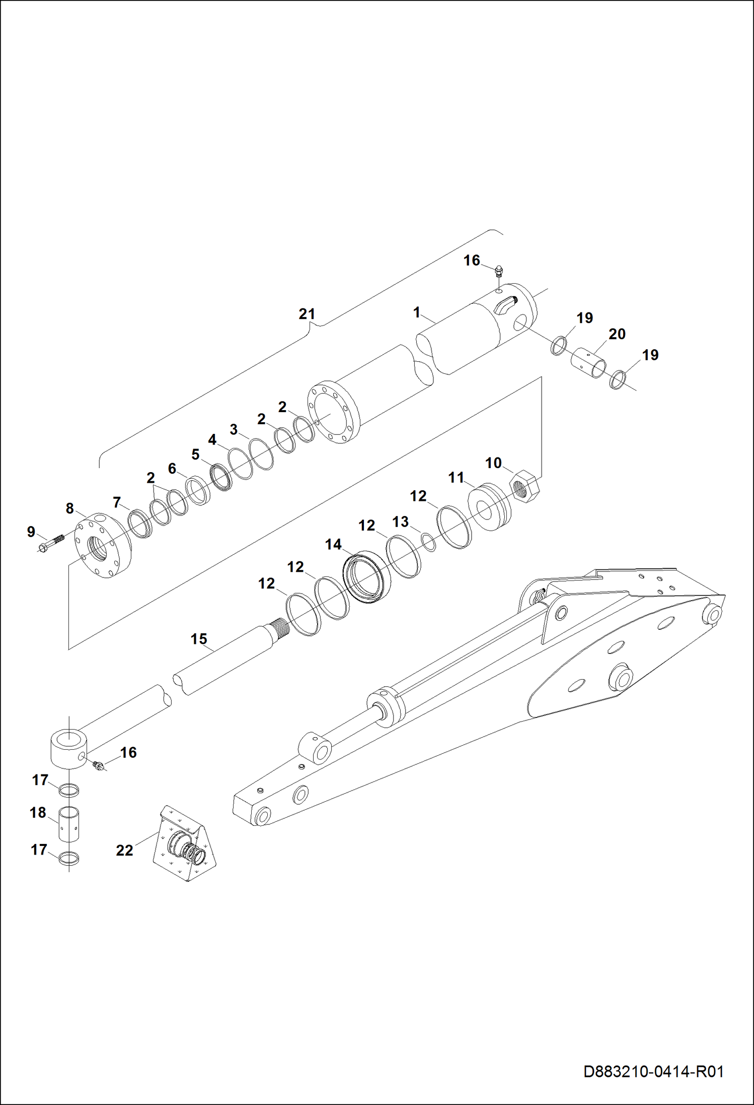ЦИЛИНДР ЗАДНЕГО КОВША