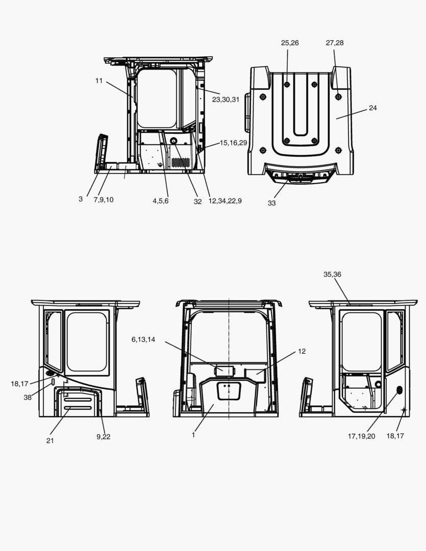 Спецтехника 1600 CABIN ASSY [10470~] - главное фото