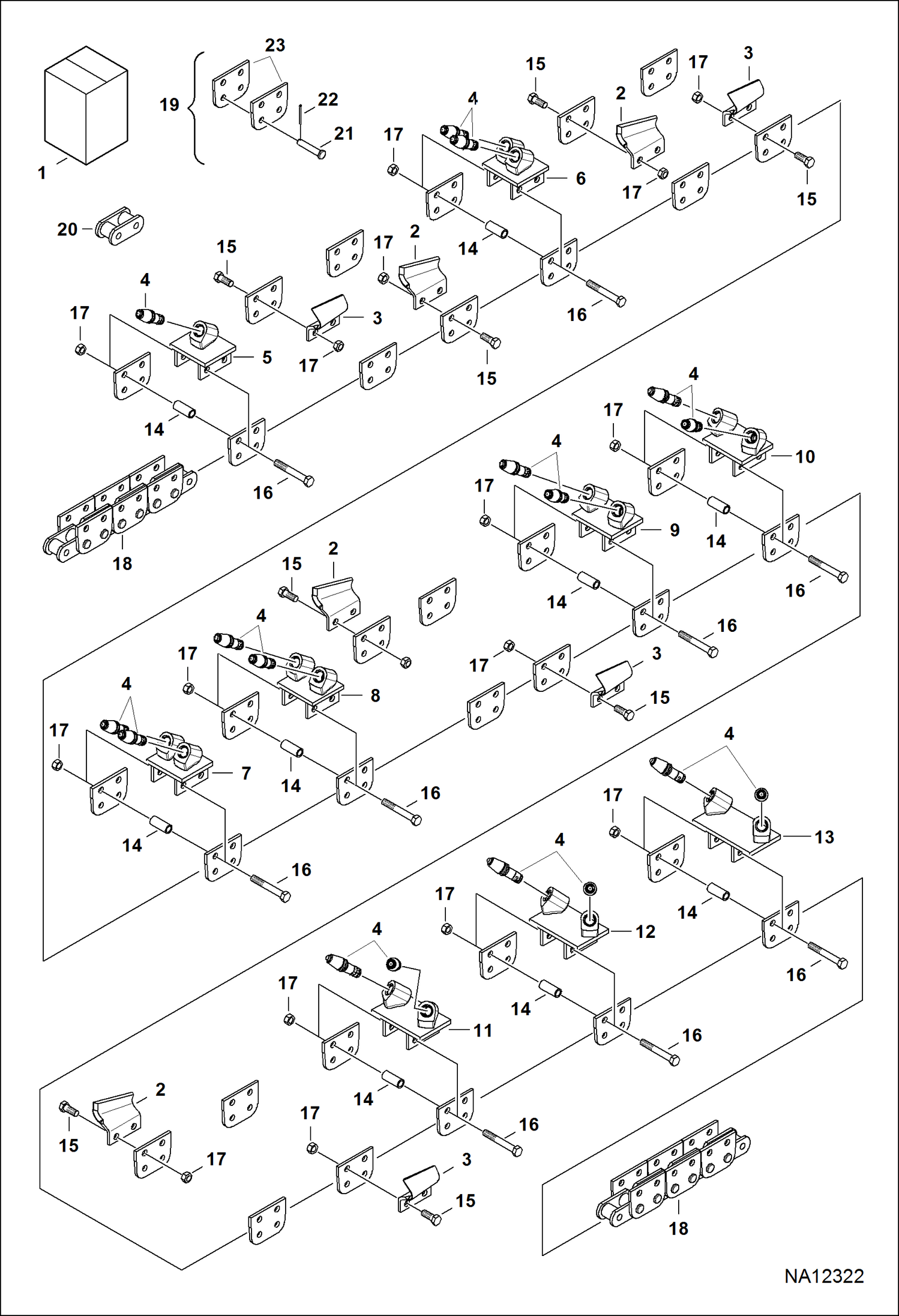НАБОР ЗУБЬЕВ ИЗ КАРБИТА) (5 ГЛУБИНА - 203 ММ (8--) ШИРОКИЕ) (ДВОЙНОЙ СТАНДАРТНЫЙ ПРОТЕКТОР) (LT414)