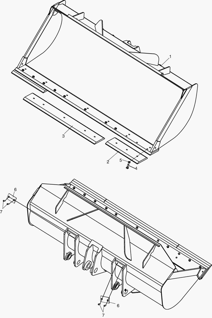 5200 CUTTING EDGE BUCKET -3.2mВі