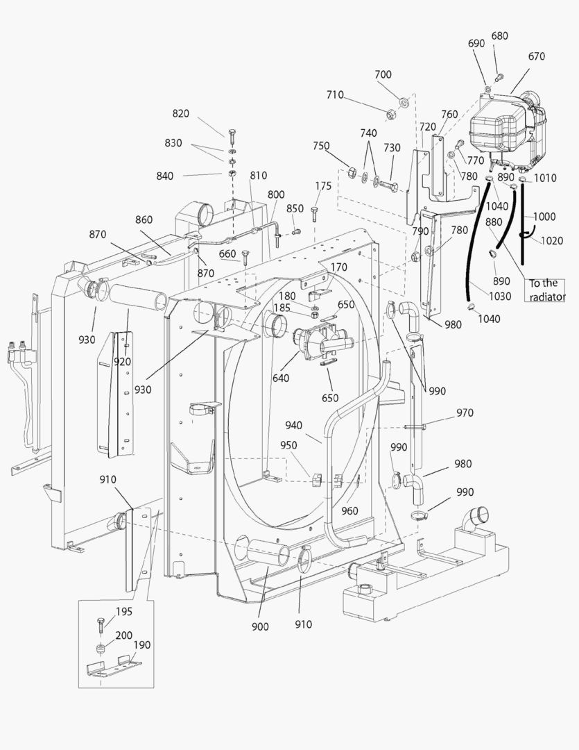G040-14 RADIATOR SHELL AS