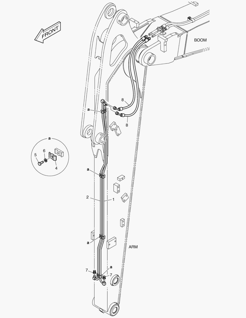 ГИДРОСИСТЕМА РУКОЯТИ - БЫСТРОУСТАНАВЛИВАЕМЫЙ ФИКСАТОР(РУКОЯТЬ 2.25 м)