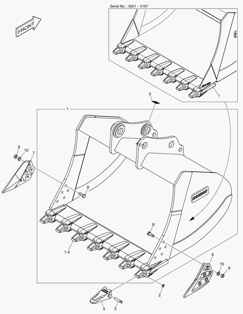 6720 BUCKET ASSВґY - 1.51mВі - H CLASS