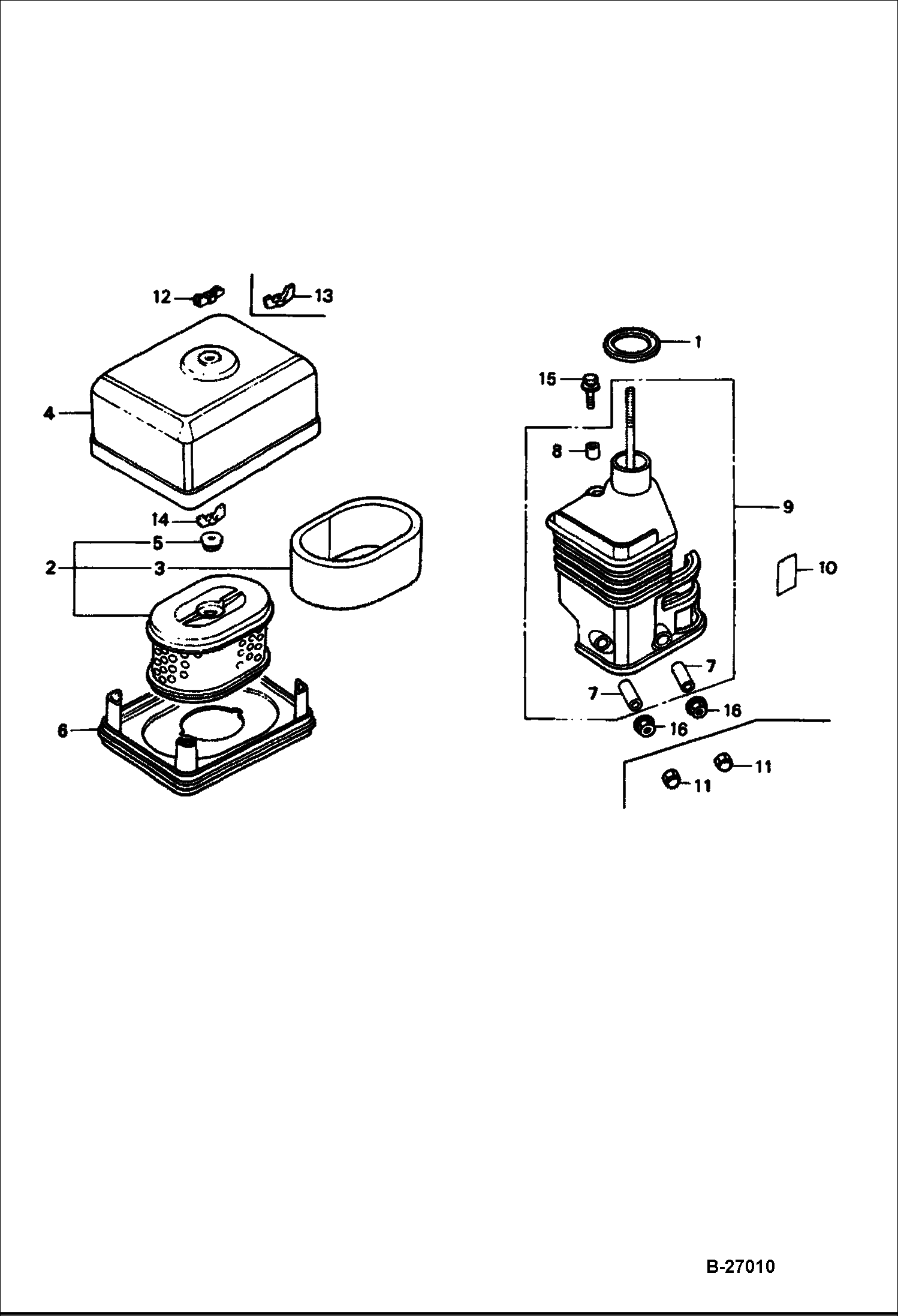 ДВИГАТЕЛЬ (ВОЗДУХООЧИСТИТЕЛЬ) BC15