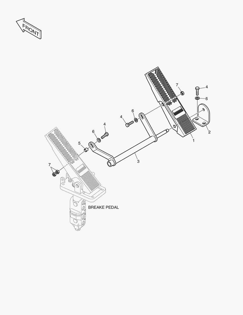 Спецтехника 5850 PEDAL VALVE - OPT. [10768~]
