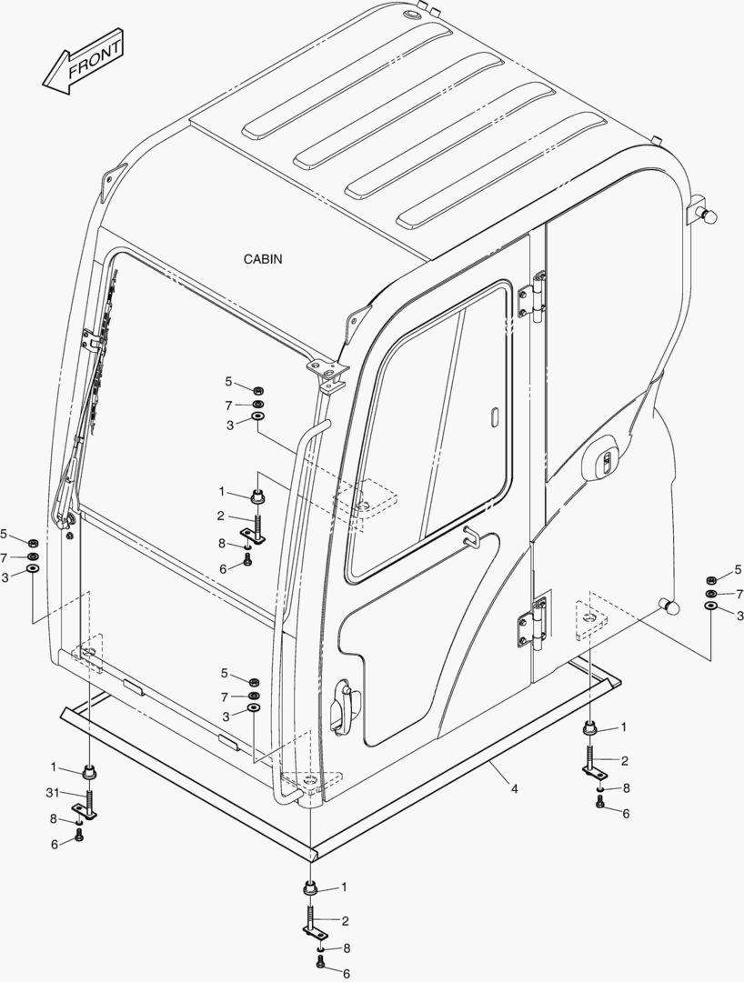 УСТАНОВКА КАБИНЫ