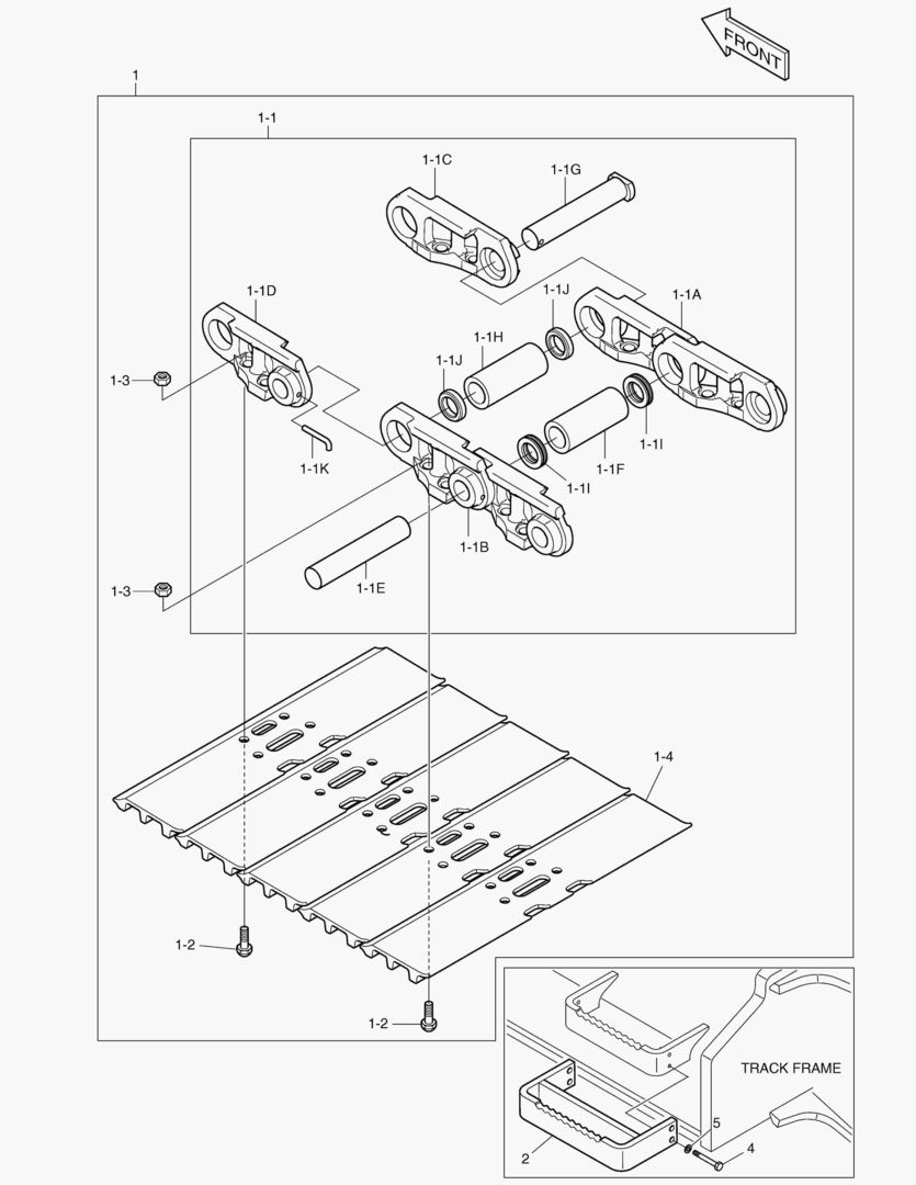 6360 TRACK SHOE ASS`Y - 800G [5001~5449]