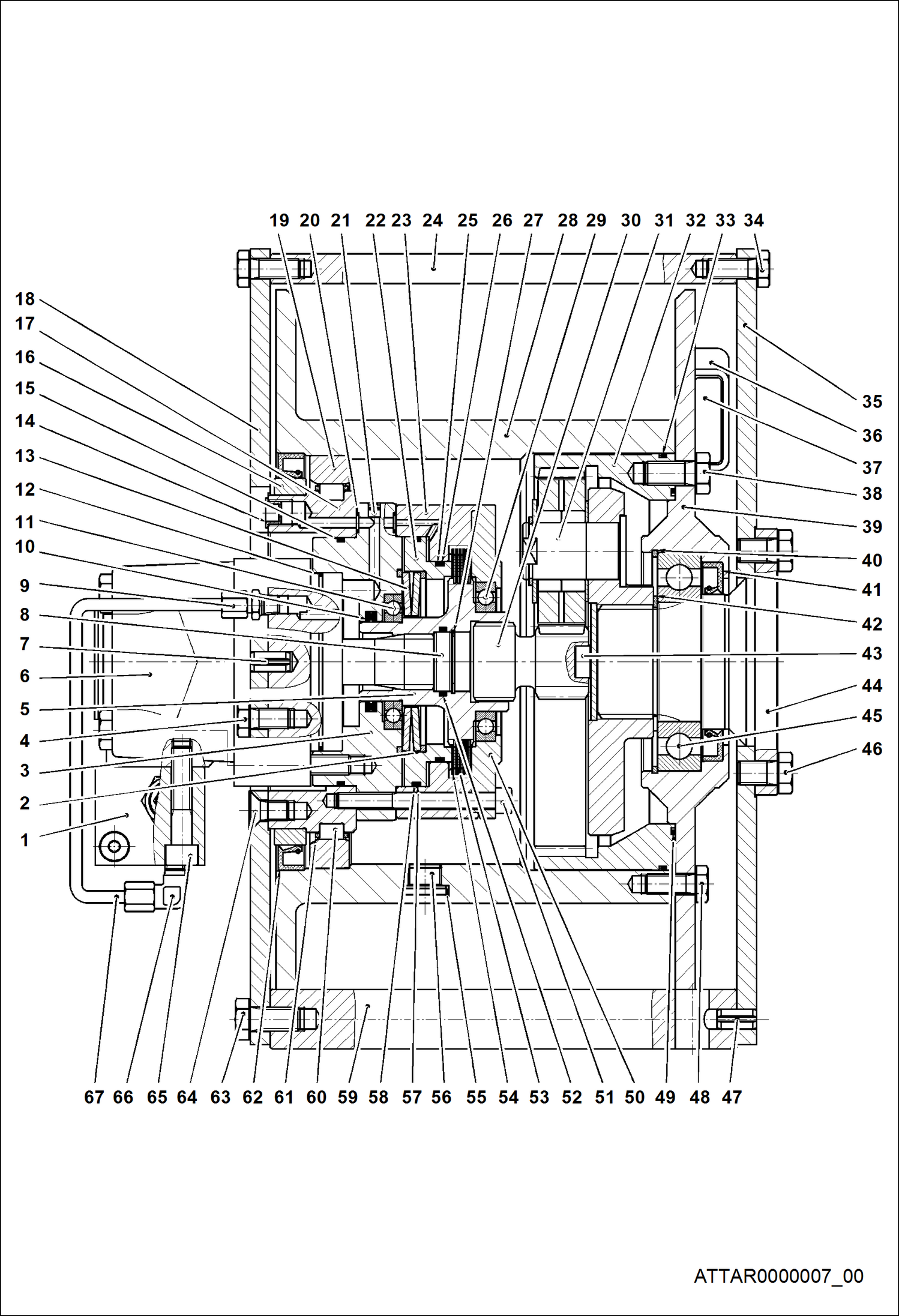 ЛЕБЕДКА - ЗАМЕНЯЕМАЯ ЕДИНИЦА ОБОРУДОВАНИЯ 1 (BUD4476)