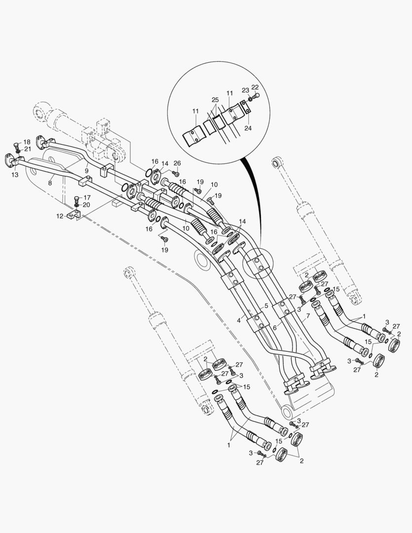 ГИДРОСИСТЕМА СТРЕЛЫ-6.3 м-GIANT