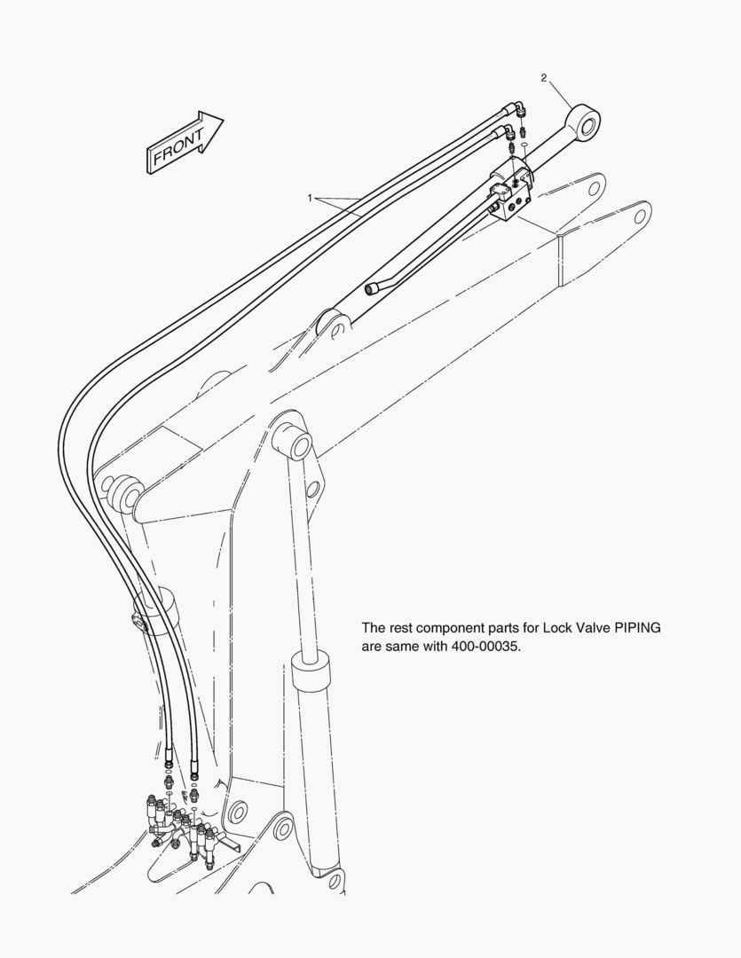 Спецтехника 7050 LOCK VALVE PIPING-UPPER BOOM 3.3m [1~2599] - главное фото