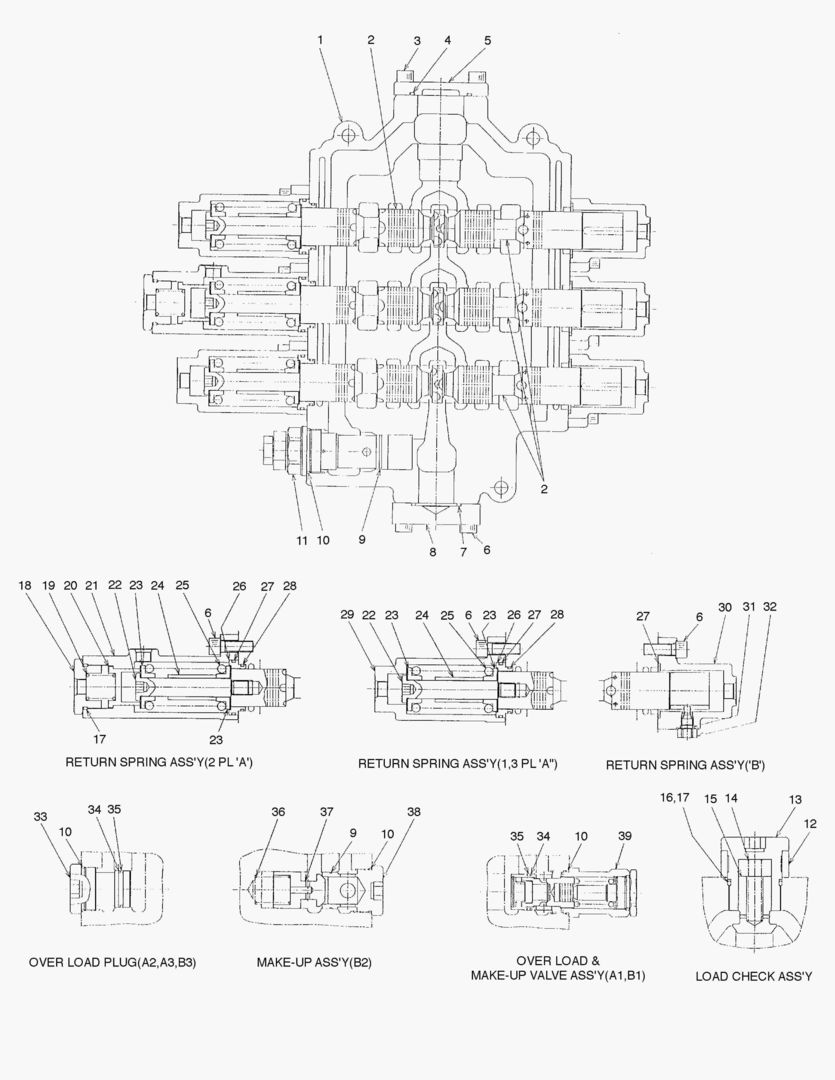 3421 CONTROL VALVE-3 SPOOL [2042~]