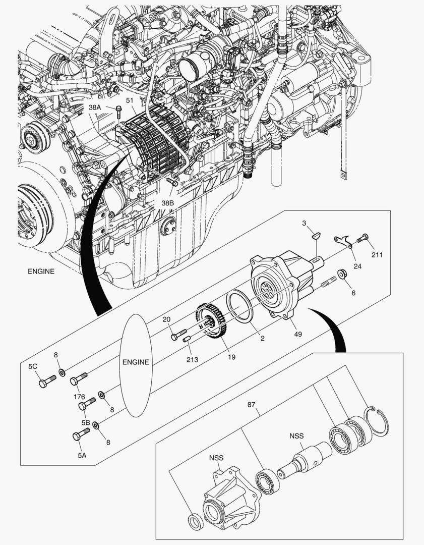 038 INJECTION PUMP DRIVE