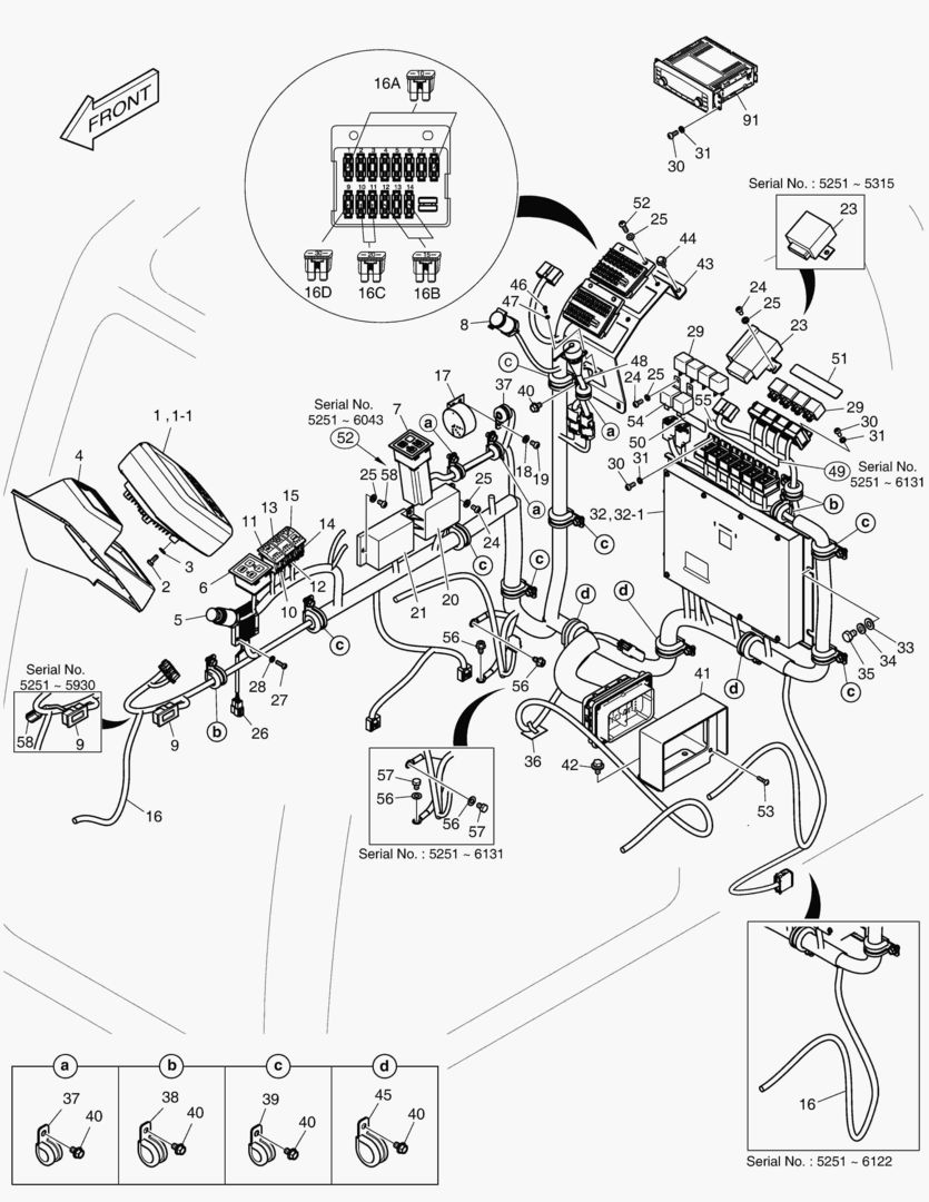 1661 ELECTRIC PARTS - CABIN [5251~6150]