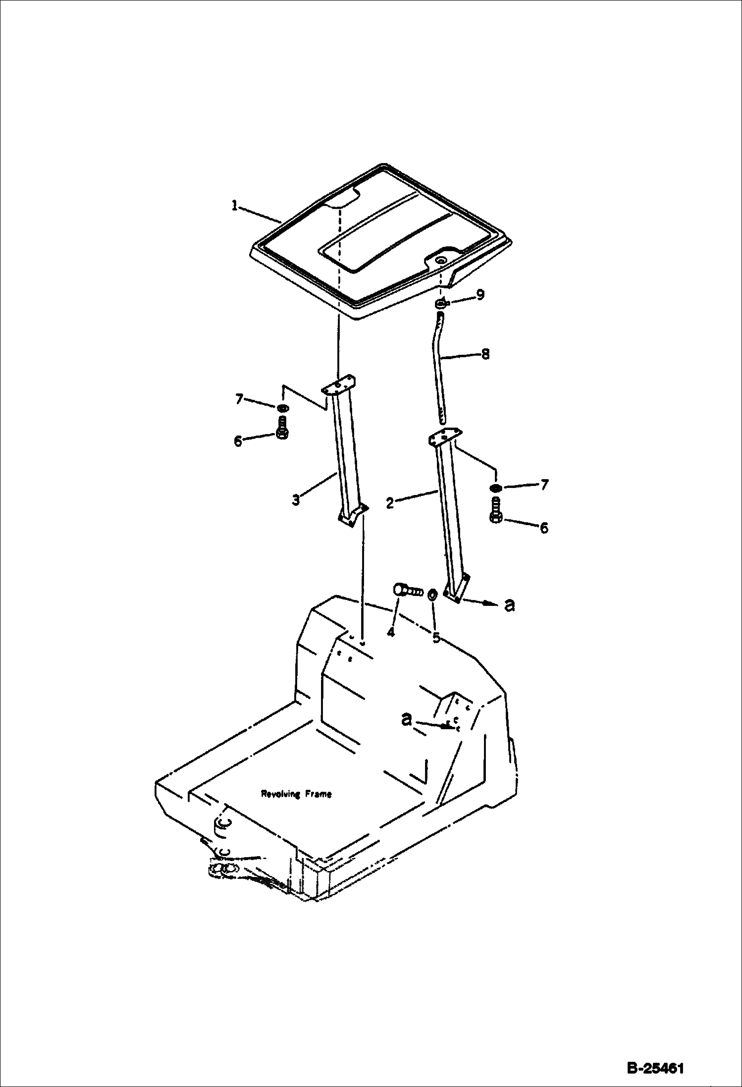 Схема КРЫША НАД СИДЕНЬЕМ ВОДИТЕЛЯ