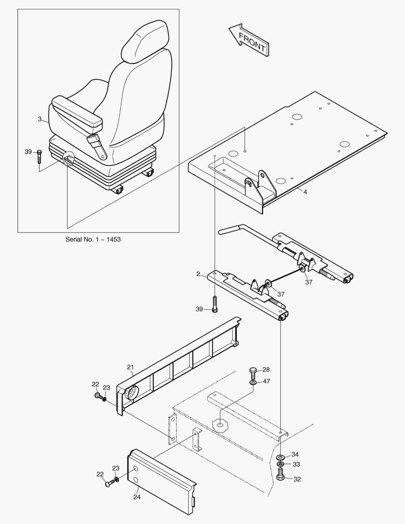 1530 SEAT & ELECTRIC BOX