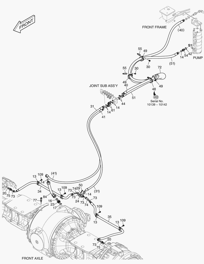 5630 OIL COOLER PIPING - AXLE(1)