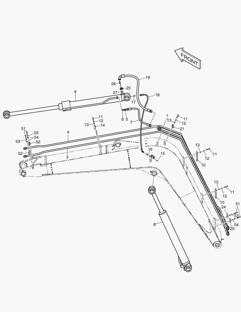 3140 BOOM PIPING - 3.62m