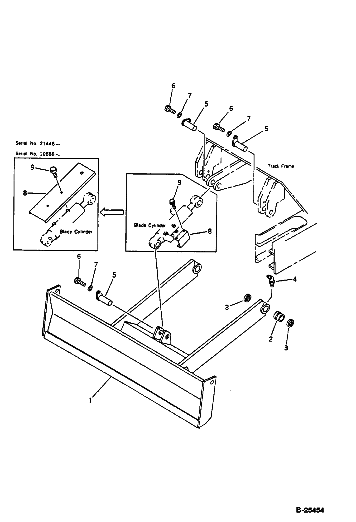 ОТВАЛ ( БЕЗ БОЛТОВОГО КРЕПЛЕНИЕМ ЛЕЗВИЯ )