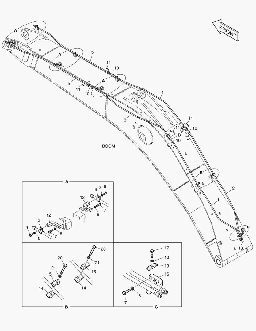 ГИДРОСИСТЕМА СТРЕЛЫ-ВРАЩАЮЩИЙСЯ (СТРЕЛА 7.1 м)