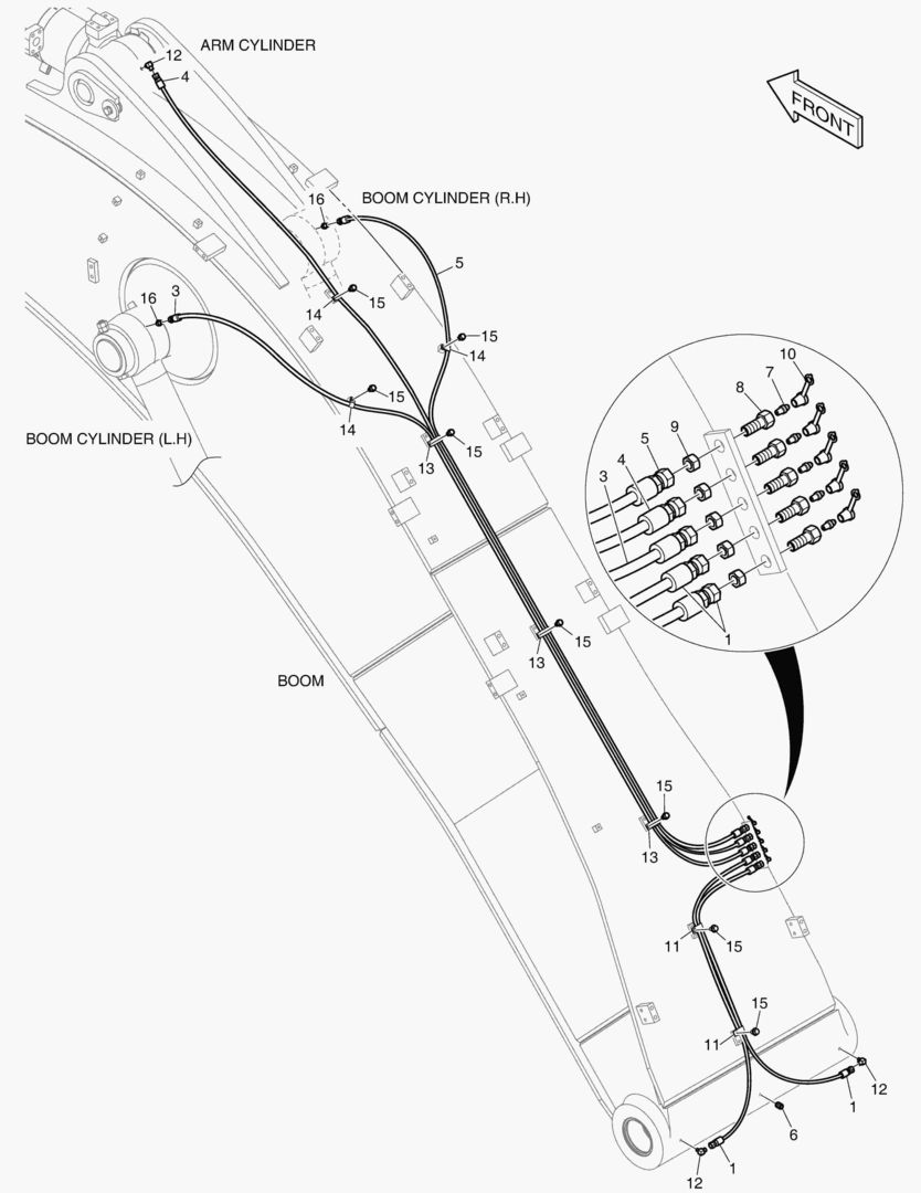ТРУБОПРОВОД СМАЗОЧНОЙ СИСТЕМЫ - СТРЕЛА